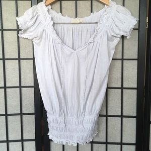 Small Dereck heart romantic white summer top
